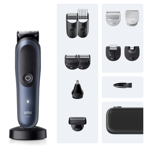 All-in-One Trimmer-Set 7, 13-in-1 Multigroom, Barttrimmer, Nasenhaartrimmer, AIO7565, Blau