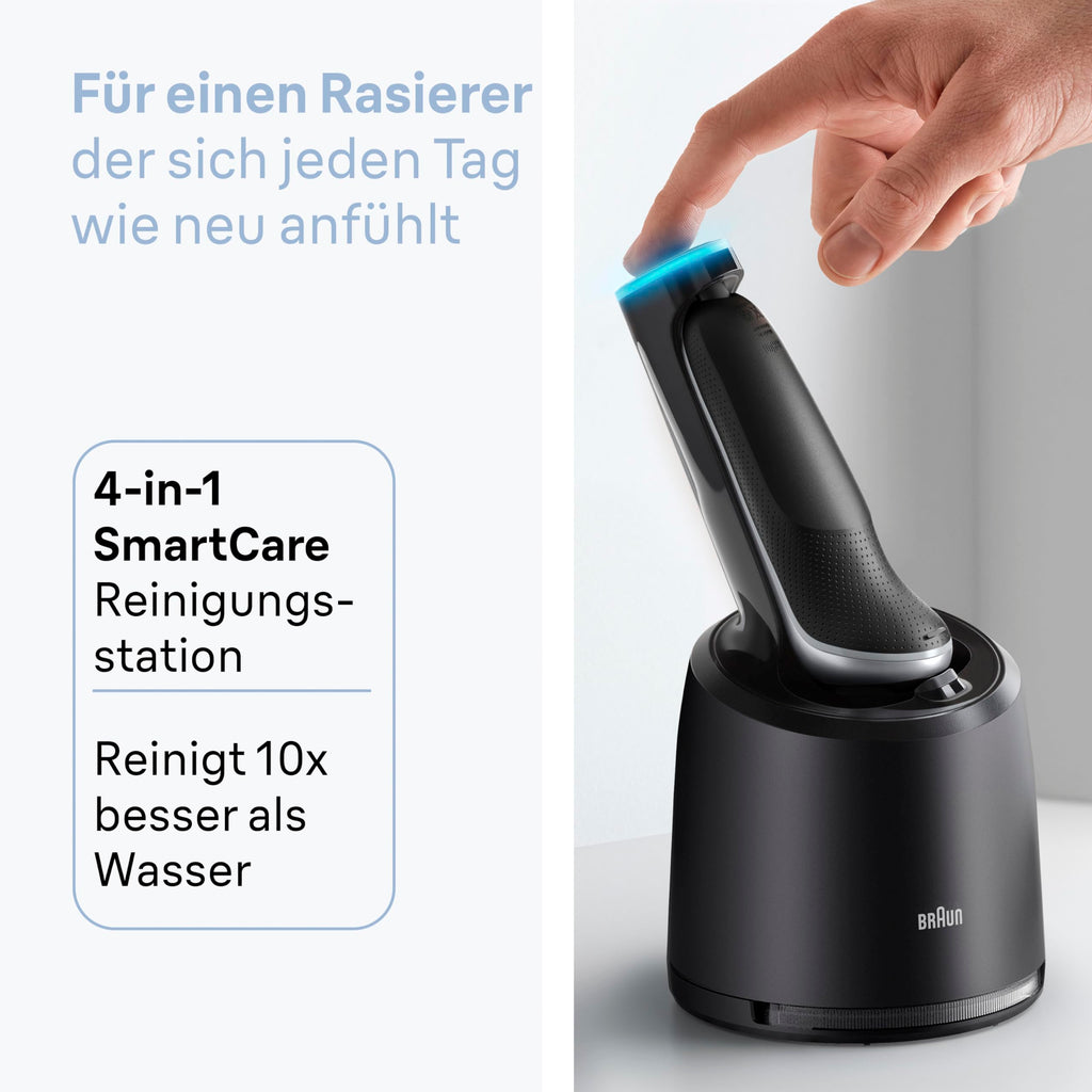 Series 6 Elektrorasierer Herren, Rasierapparat mit 60 Min. Akku, 62-S7650cc, Silber