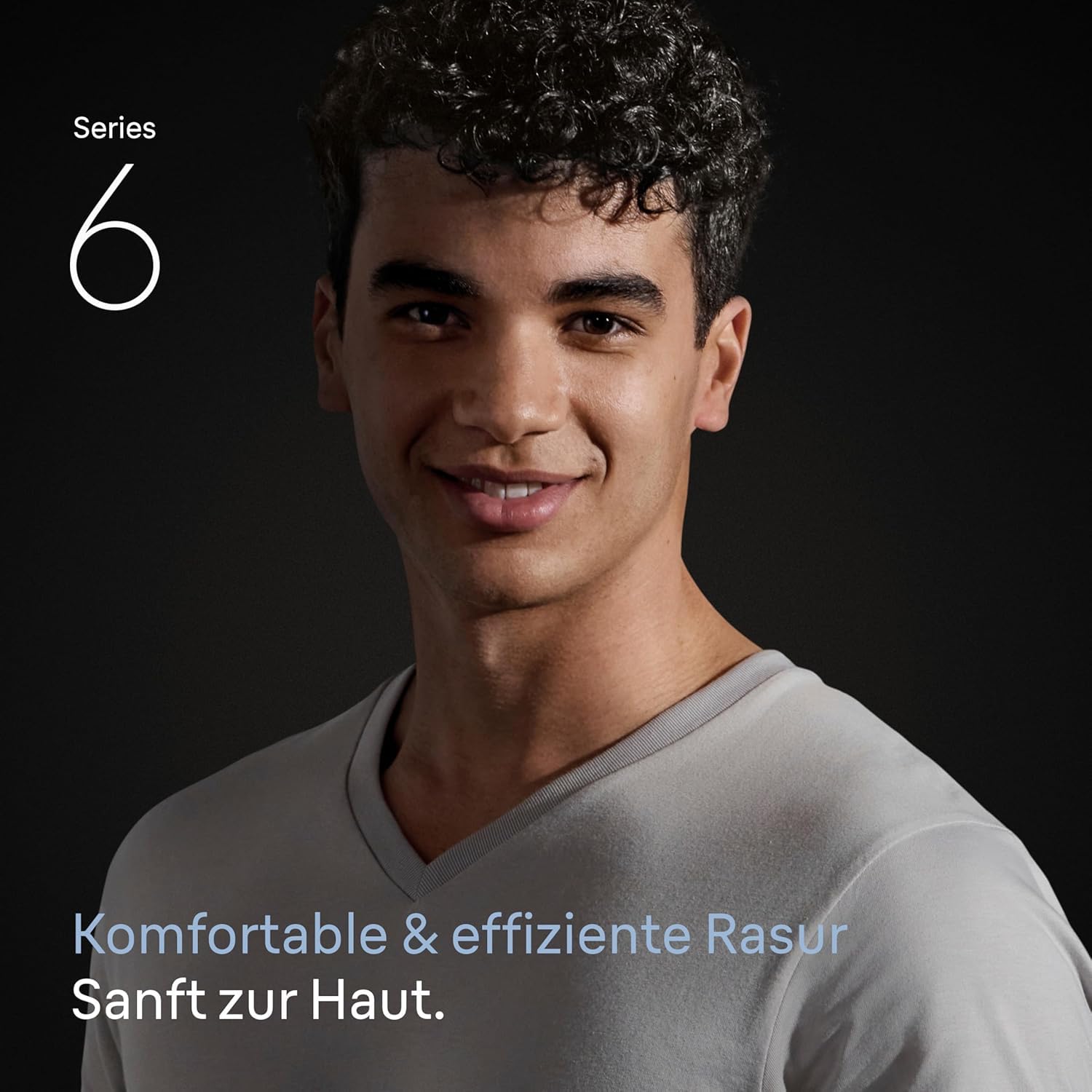 Series 6 Elektrorasierer Herren, Rasierapparat mit 60 Min. Akkulaufzeit, 62-B1200s, Blau