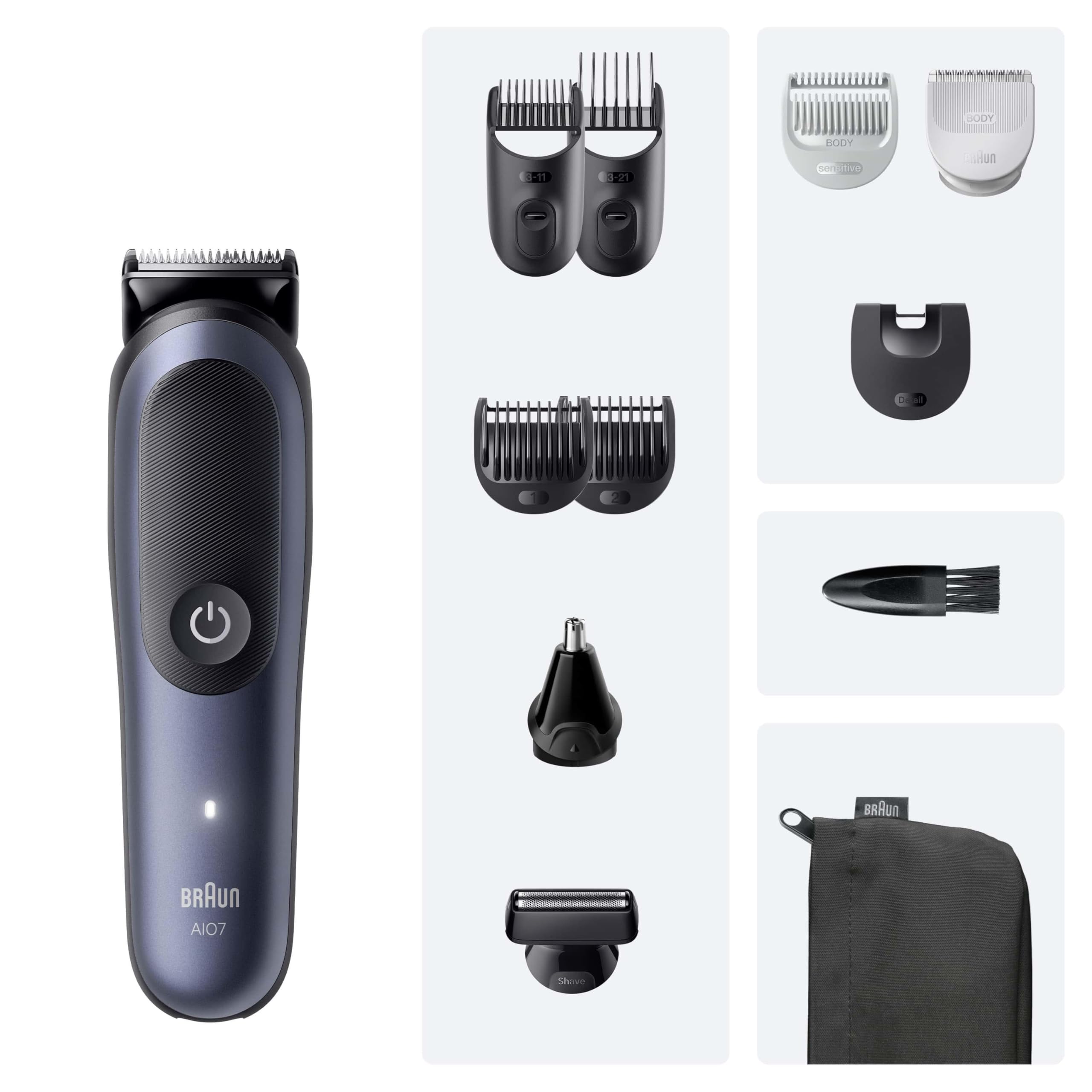 Series 7 Multifunktions Körperpflege Set, 11 in 1, ProBlade und AutoSense, AIO7540, blau