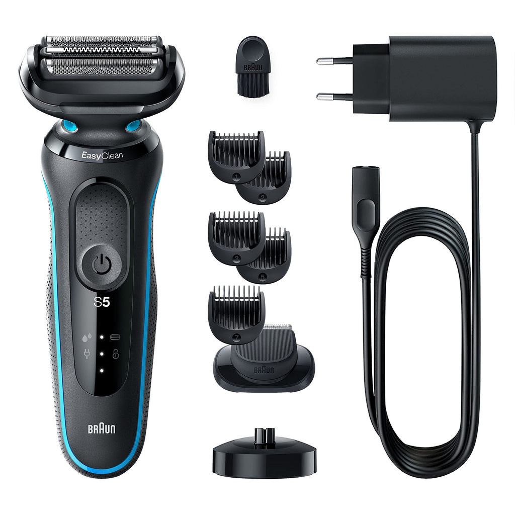 Series 5 Rasierer Herren Elektrisch, Elektrorasierer mit EasyClick Barttrimmer Aufsatz, 51-M4500cs, Mintgrün