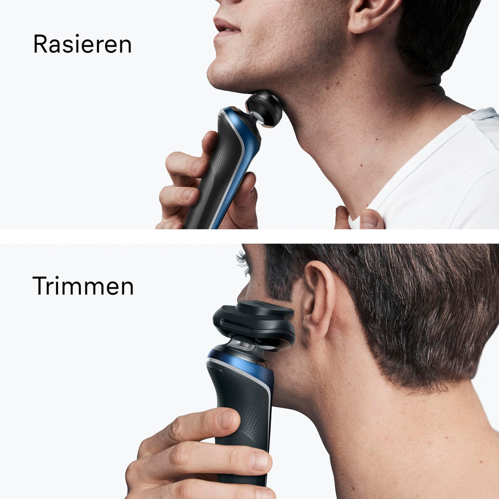 Series 6 Elektrorasierer Herren, Rasierapparat mit 60 Min. Akkulaufzeit, 62-B1200s, Blau