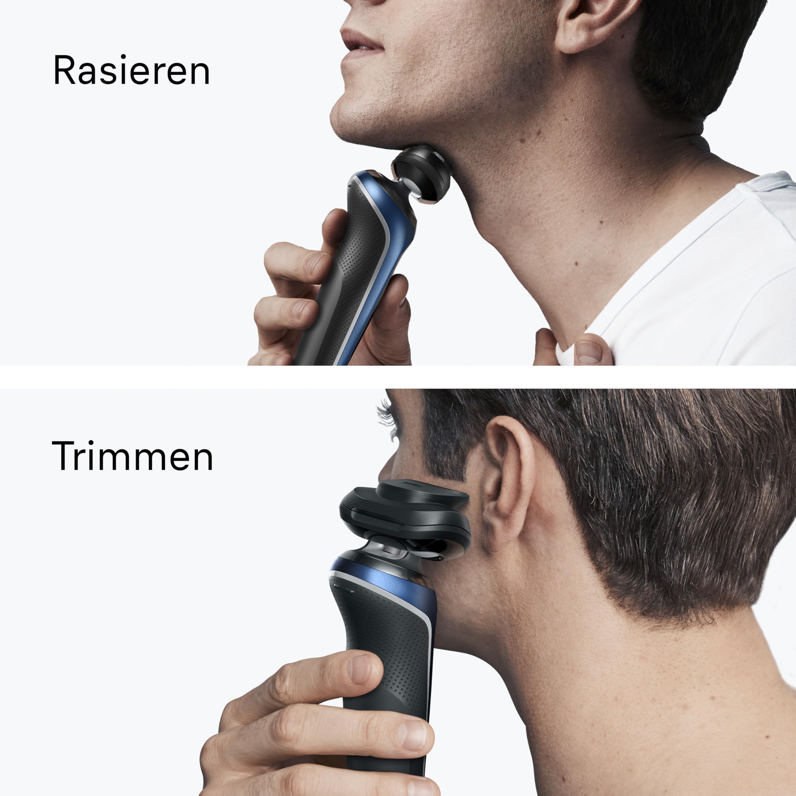 Series 6 Elektrorasierer Herren, Rasierapparat mit 60 Min. Akkulaufzeit, 62-B1200s, Blau