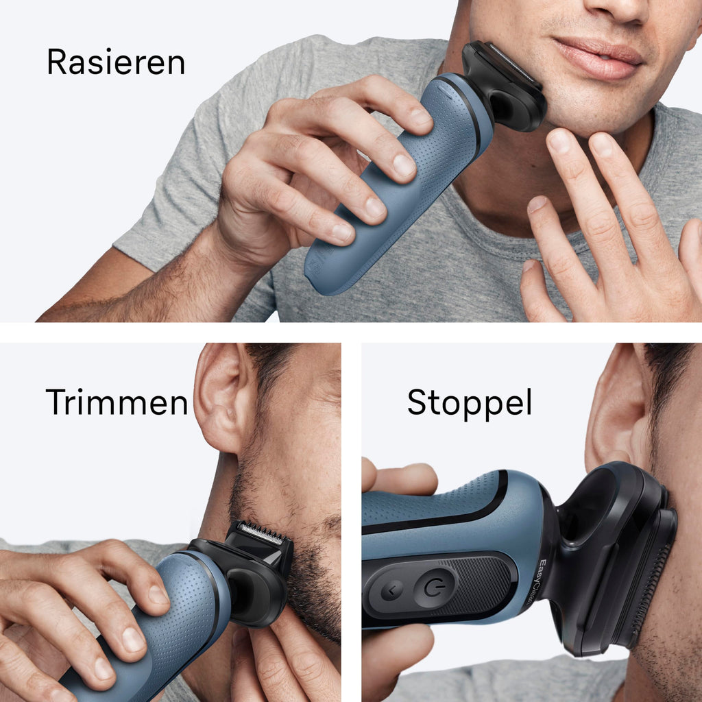 Series 5 Elektrorasierer Herren, Rasierapparat mit 50 Min. Akkulaufzeit, A1820si, Azurblau