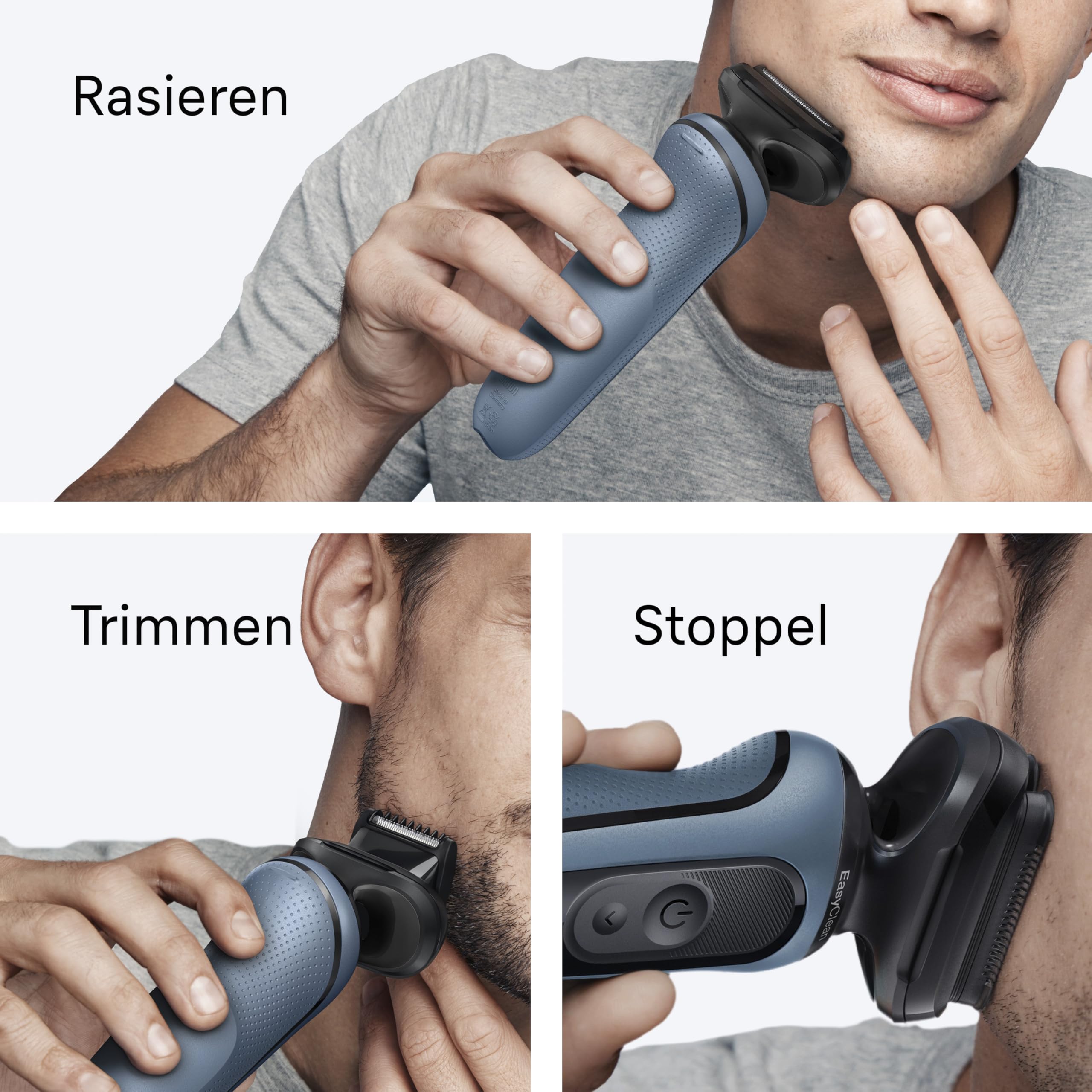 Series 5 Elektrorasierer Herren, Rasierapparat mit 50 Min. Akkulaufzeit, A1820si, Azurblau