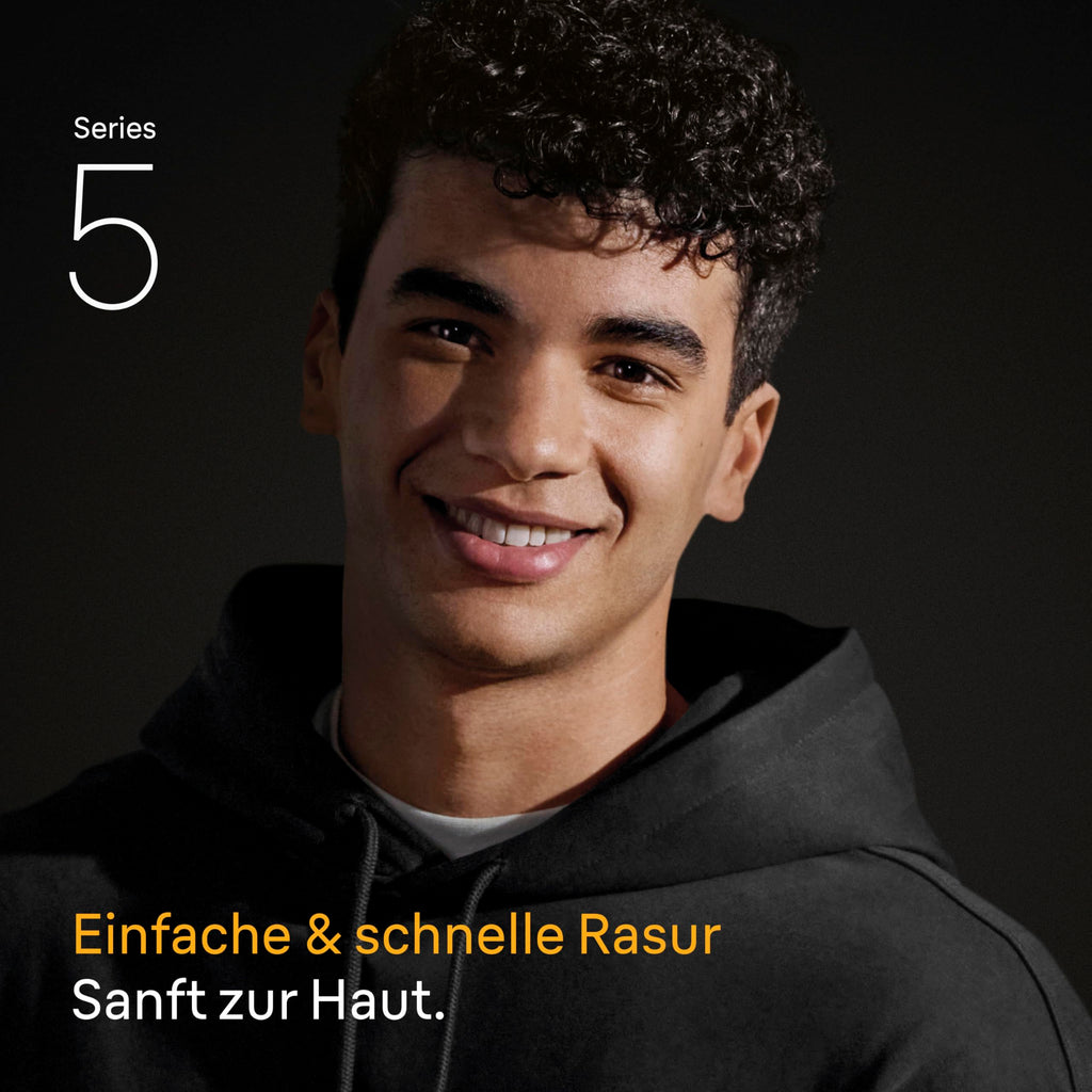 Series 5 Elektrorasierer Herren, Rasierapparat mit 50 Min. Akkulaufzeit, 52-B1600s, Blau