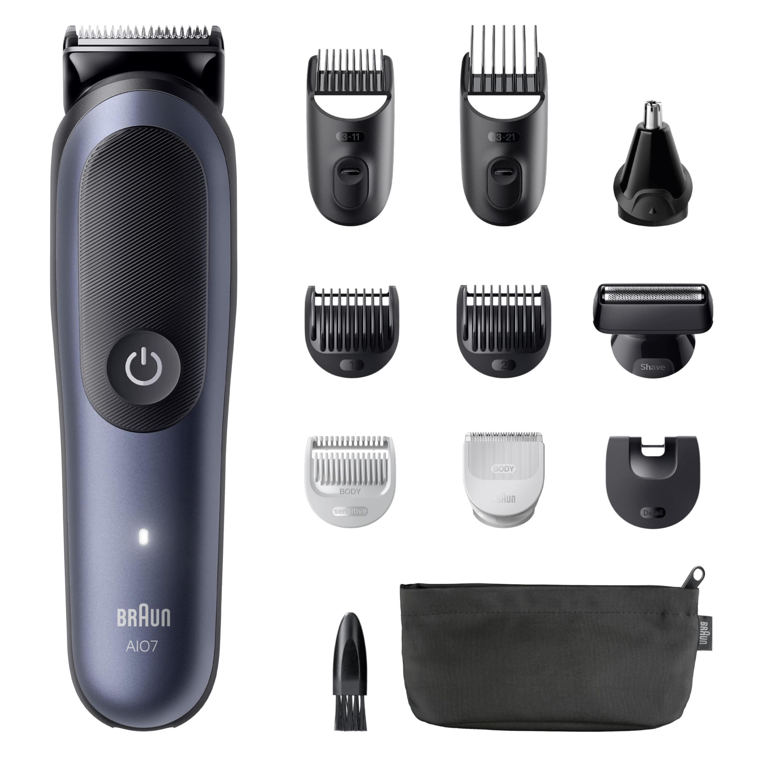 Series 7 Multifunktions Körperpflege Set, 11 in 1, ProBlade und AutoSense, AIO7540, blau