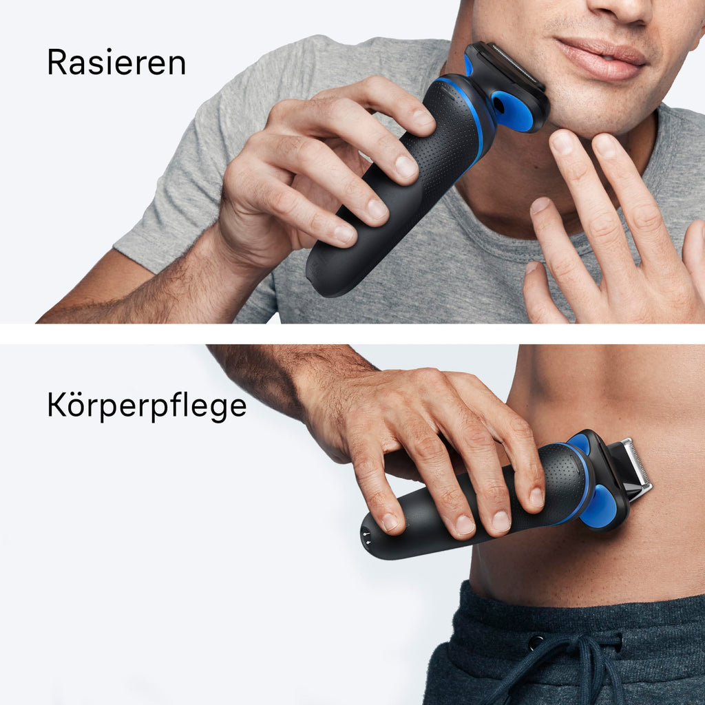 Series 5 Elektrorasierer Herren, Rasierapparat mit 50 Min. Akkulaufzeit, 52-B1600s, Blau
