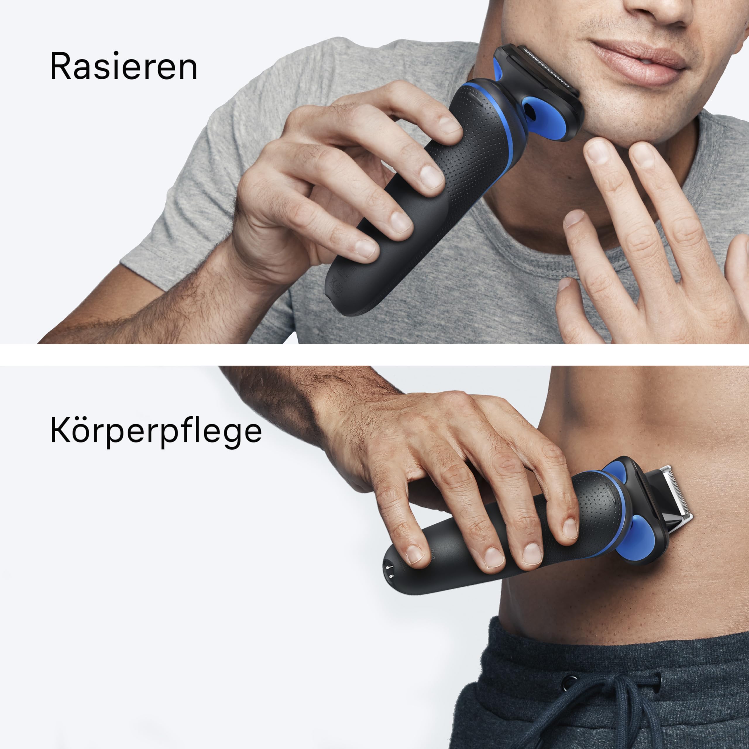 Series 5 Elektrorasierer Herren, Rasierapparat mit 50 Min. Akkulaufzeit, 52-B1600s, Blau