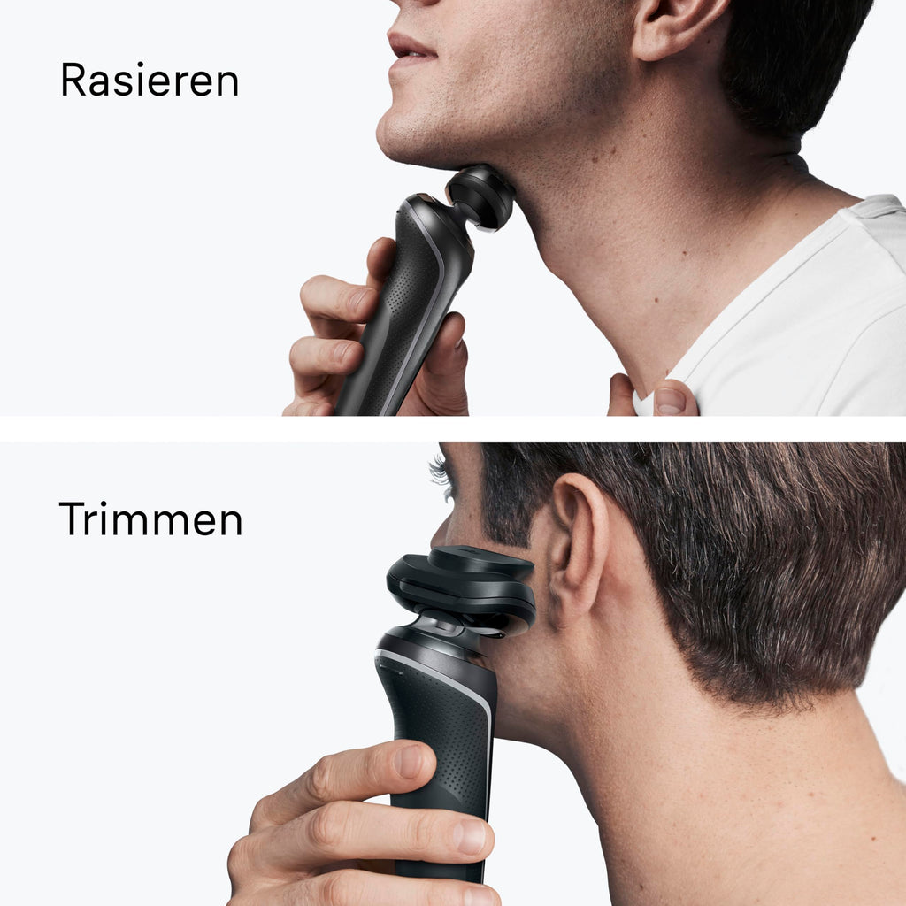 Series 6 Elektrorasierer Herren, Rasierapparat mit 60 Min. Akkulaufzeit, 62-G1200si, Grau